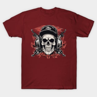 skull rock n roll T-Shirt